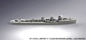 3x 1:1250 HMS Laurel - Imagen 1 de 1
