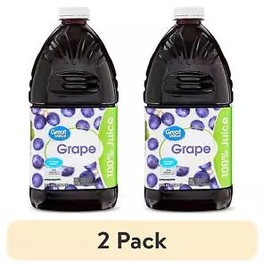 (2 pack) Great Value 100% Concord Grape Juice, 96 fl oz - Picture 1 of 10