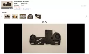 Brand New Original Lenovo Cooling Fan 5H41B77320 for P16 Gen 1 Laptop - Picture 1 of 3