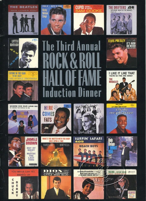 BEATLES/BOB DYLAN 1988 Rock and Roll Hall of Fame Induction Program - Image 1 of 1