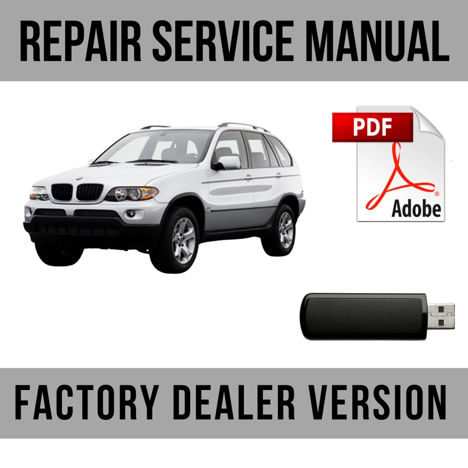 BMW X5 E53 1999-2006 магазин ремонт руководство USB - Изображение 1 из 1