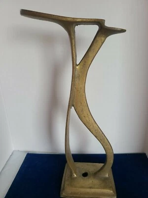 Molde decorativo antiguo de 15" de hierro fundido para zapatos zapatero árbol soporte vintage Foto 1 de 4