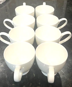 8 BRAND NEW WHITE PEDESTAL GODINGER ELEGANT DINING MUGS -FREE SHIP - Bild 1 von 7