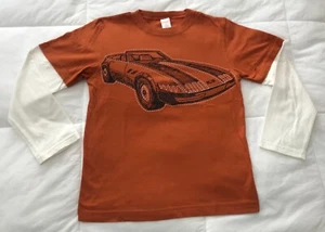 CAMISETA GYMBOREE NARANJA Y MARFIL MANGA LARGA NIÑOS TALLA #8 - A10/13 - Imagen 1 de 4