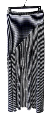 Maxi falda a rayas azules y blancas talla XS Style and Co Foto 1 de 4