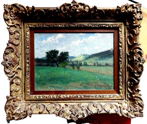 Ölgemälde Landschaft Frankreich alt Jacques Weismann - Bild 1 von 8