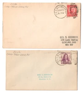 USS MARBLEHEAD (CL-12) Light Cruiser • 1934 Naval Covers • Fancy Ship Cancels - Picture 1 of 1