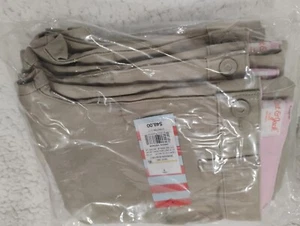 New Lot of 4 Pairs of Cat & Jack Girls Size 6 School Uniform Chino Beige Pants - Picture 1 of 3