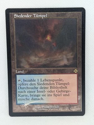 Scalding Tarn Retro Foil Etched Modern Horizons 2 MTG Magic Gathering GERMAN - Image 1 of 2