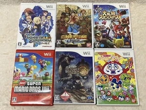Nintendo Wii Video Games Lot 6 Set Japanese Used NTSC-J (Japan) One Piece, etc. - Picture 1 of 22