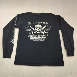 Cannon Beach Blackbeard's Guide Service Oregon Pirate Herren M Langarmshirt - Bild 1 von 6