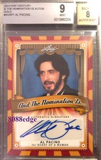 2013 POP CENTURY NOMINATION IS AUTO: AL PACINO #1/1 OSCAR WINNER AUTOGRAPH BGS 9