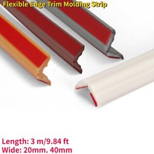 3Meter Flexible Edge Trim Molding Strip Self-Adhesive Furniture Frame Ceiling