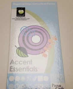 CRICUT ACCENT ESSENTIALS CARTRIDGE RETIRED RARE BRAND NEW/CRAFTING/SCRAPBOOKING - Picture 1 of 2