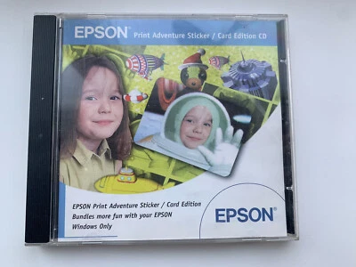 Epson Print Adventure Sticker / Card Edition CD  Part No. SWEUL0018 - Image 1 of 4
