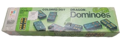 1970 Milton Bradley Color Dot Dragon Dominoes 4131 Vintage Complete Set Classic - Image 1 of 4