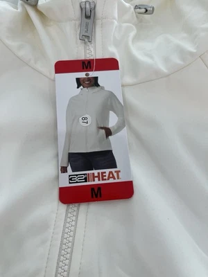 32 Degrees Heat M Mujer Crema Cremallera Completa Sudadera con Capucha Chaqueta Softshell Foto 1 de 3