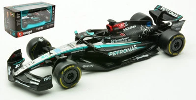 MODELLINO AUTO STATICO BURAGO MERCEDES W15 #63 2024 GEORGE RUSSELL SCALA 1:43 - Immagine 1 di 4