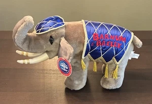 Plüsch Ringling Bros Barnum und Bailey Zirkus Elefant 2001 Neu mit Etikett GRÖSSTE SHOW - Bild 1 von 8