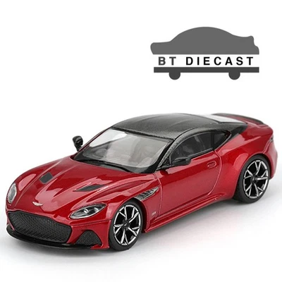 MINI GT ASTON MARTIN DBS 1/64 DIECAST MODEL CAR HYPER RED MGT01065 - Image 1 of 4