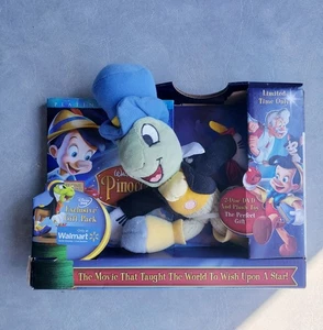Disney Pinocchio 70th Anniversary 2-Disc DVD Gift Set w Jiminy Cricket Plush New - Picture 1 of 3