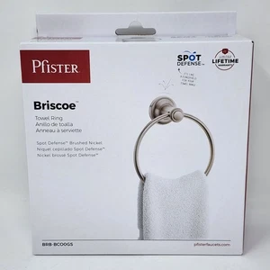 Pfister Briscoe Towel Ring in Spot Defense Brushed Nickel Finish BRB-BCO0GS - Picture 1 of 7