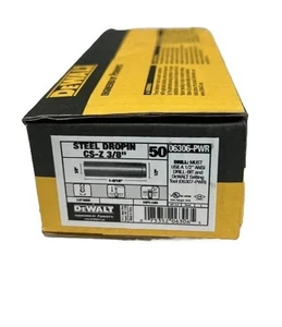 Lot of TWO Boxes~~DeWalt 06306 3/8-Inch Carbon Steel Drop In Anchor, 50 Per Box - Picture 1 of 2