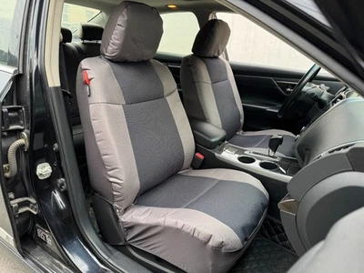 For Toyota 4Runner 2019-2025 Car Front Seat Covers Waterproof Gray Canvas 2PCS - Image 1 of 4