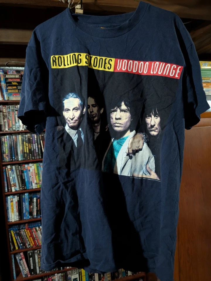 Camiseta Vintage 1994 Rolling Stones Voodoo Lounge Tour Tamanho G Brockum Worldwide - Imagem 1 de 4