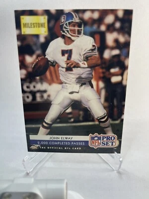 1992 Pro Set - Milestone #25 John Elway - Denver Broncos - Vintage - Image 1 of 2