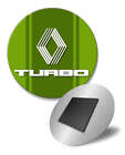 Aimant rond réfrigérateur emblème Renault Turbo