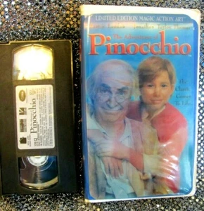 1996 "The Adventures of Pinocchio" VHS Movie In Clamshell Case -- Magic Art - Picture 1 of 10