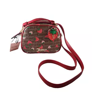 Juicy Couture Strawberry Chestnut Chino Cool Red Camera HandBag Purse NWT - Picture 1 of 8