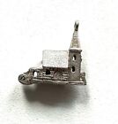 vintage sterling silver opening moveable Church charm