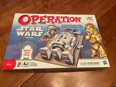 Board Game Parts: OPERATION STAR WARS, Hasbro, 2011 replacement pieces cards etc - Image 1 of 4
