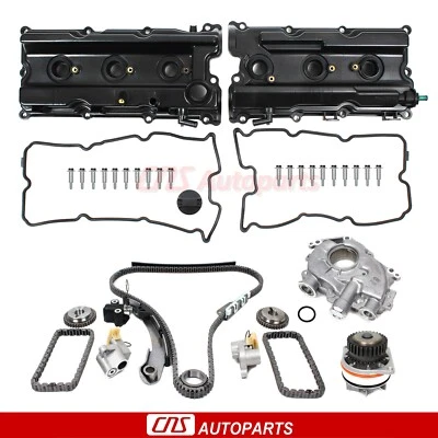 Valve Covers Timing Oil & Water Pumps Fits 05-15 NISSAN Xterra NV-Series 4.0L Foto 1 de 4