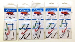 5pk Gamakatsu Crappie and Pan Fish Fishing Hook Value Pack Size #6 Qty 15pcs - Picture 1 of 8