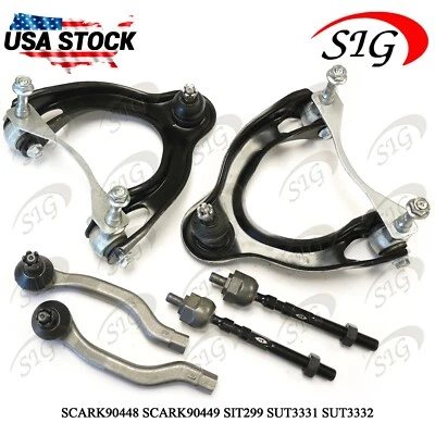 Kit de 6 piezas de barra de amarre exterior interior brazo de control superior delantero Acura Integra 1994-1997 Foto 1 de 4