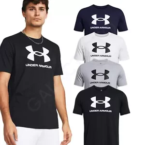 Under Armour Men's T Shirt Crew Neck UA Cotton Gym Sports Casual - Picture 1 of 14