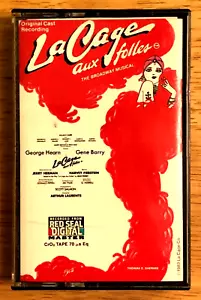 LA CAGE AUX FOLLES: ORIGINAL BROADWAY CAST (1983) CASSETTE TAPE—VERY GOOD - Foto 1 di 2