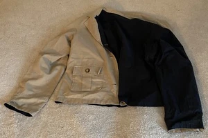 Giacca utility basic Orvis REVERSIBILE nera marrone beige donna M leggera - Foto 1 di 19