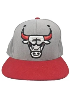 Chicago Bulls Mitchell & Ness NBA Cap Snapback Flat Cap: One Size Fits Most - Foto 1 di 3