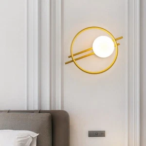 Bedroom Wall Lamp Home Wall Light Balcony Gold Wall Lighting Indoor Wall Sconce - Picture 1 of 7