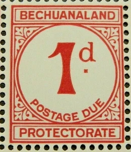 BECHUANALAND PROTECTORATE 1958 SG D5a. 1d. POSTAGE DUE - CARMINE - MNH - Picture 1 of 1