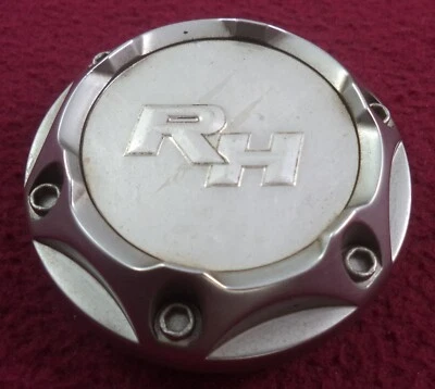 RH Wheels Silver Custom Wheel Center Cap # E-134 (1) - Image 1 of 3