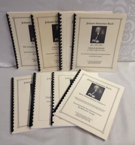 Solo Classical Guitar - Johann Sebastian Bach -  Lot of 8 Comb Edition Books - Picture 1 of 4