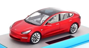 LS Collectibles 2017 TESLA MODEL 3 RED 1:18 LE of 250pcs Brand New*Nice! - Picture 1 of 3