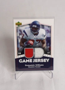 DOMANICK WILLIAMS 2007 Upper Deck GAME USED PATCH #UDGJ-DW Houston Texans Rookie - Picture 1 of 2