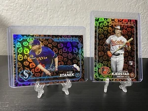 Topps Update Series Halloween Pumpkin Foil Set Kjerstad (RC) 2024 Stanek SP - Picture 1 of 3