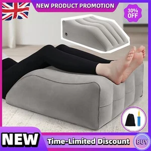 Inflatable Elevation Wedge Leg Foot Rest Raiser Support Pillow Cushion W/ Pump - Picture 1 of 11